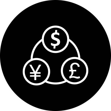 İllüstrasyon Para Akışı Simgesi    