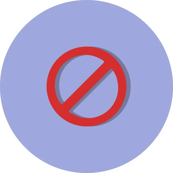 Ілюстрація заборонена іконка — стокове фото