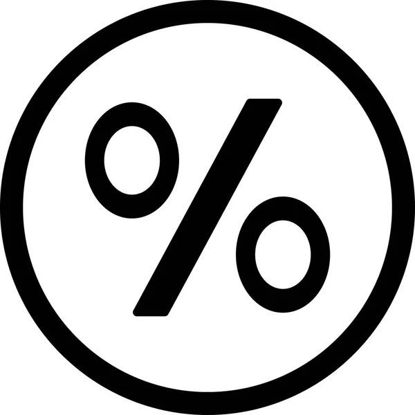 Иллюстрационная процентная икона — стоковое фото