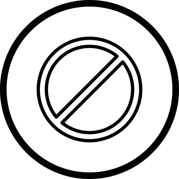 Illustration Forbidden Icon — Stock Photo, Image