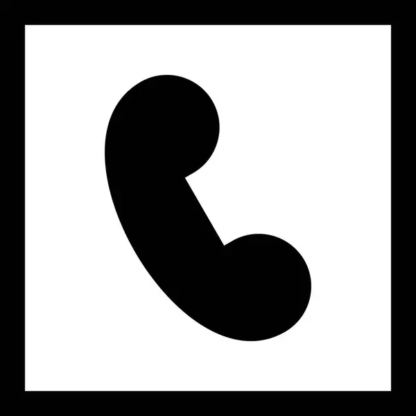 Ícone de chamada de ilustração — Fotografia de Stock
