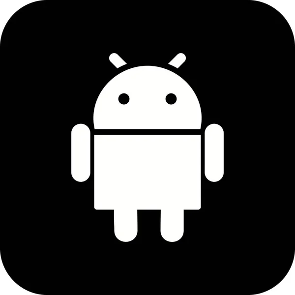 Ilustracja Android ikona — Zdjęcie stockowe