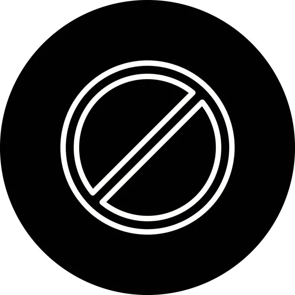 Ilustracja zakazana ikona — Zdjęcie stockowe