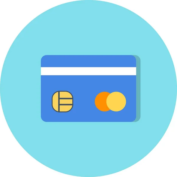 Illustration kreditkort ikonen — Stockfoto
