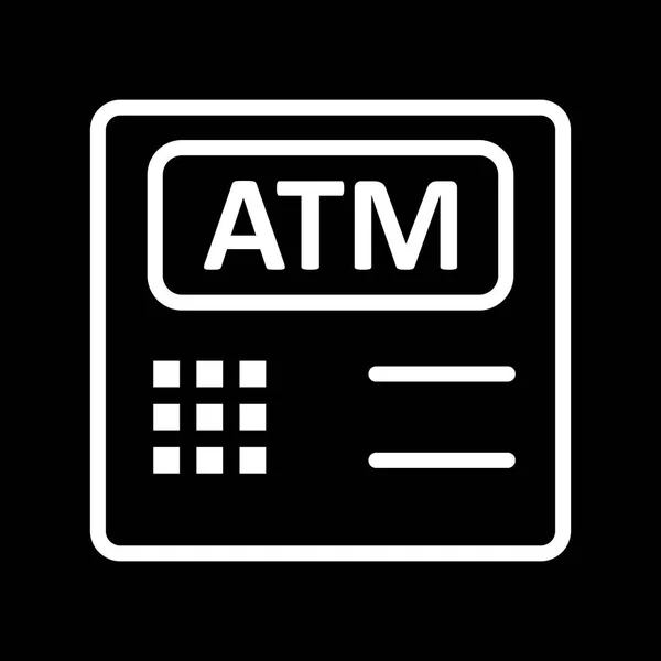 Illusztráció ATM-gép ikon — Stock Fotó