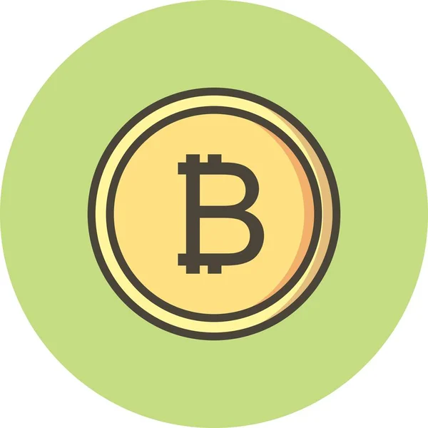 İllüstrasyon Bitcoin Simgesi — Stok fotoğraf