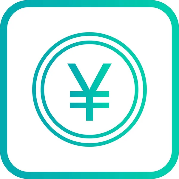 Illustration  Yen Icon — Stock Photo, Image