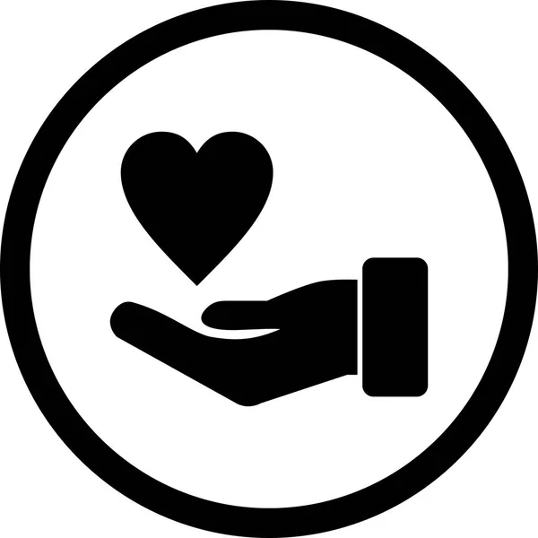 Illustratie liefdadigheid pictogram — Stockfoto