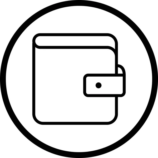 Illustration Brieftasche Symbol — Stockfoto