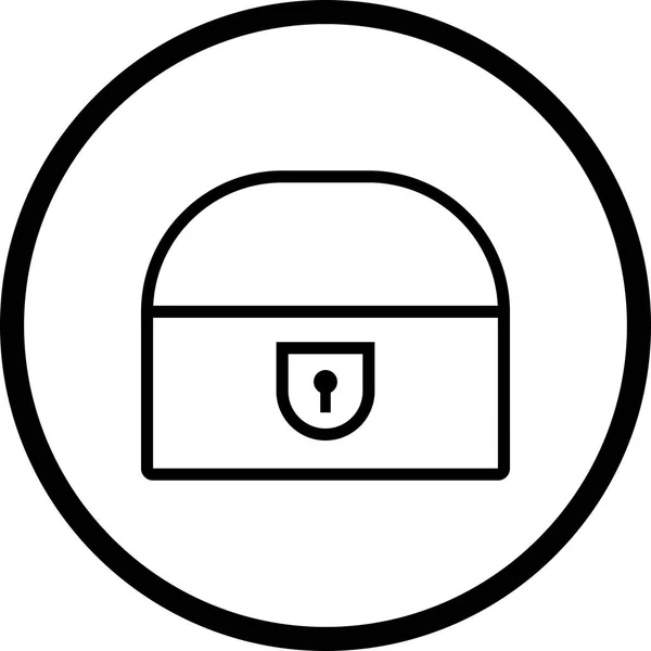 Illustration Coin Chest Icon — Stock Photo, Image