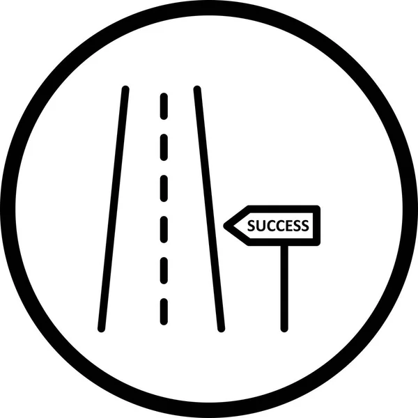 Illustration  Road to success Icon — Stock Photo, Image