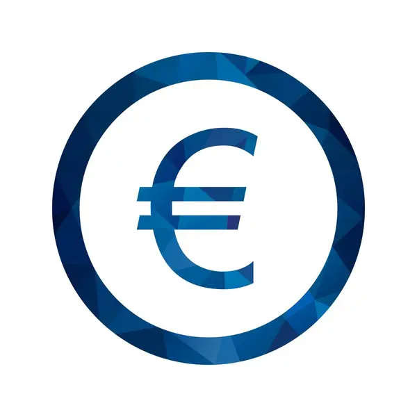 Ілюстрація євро значок — стокове фото