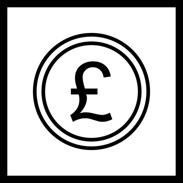 Illustration Pound Icon — Stock Photo, Image
