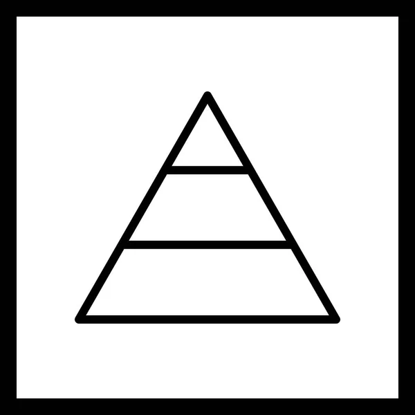 Illustration Pyramidensymbol — Stockfoto