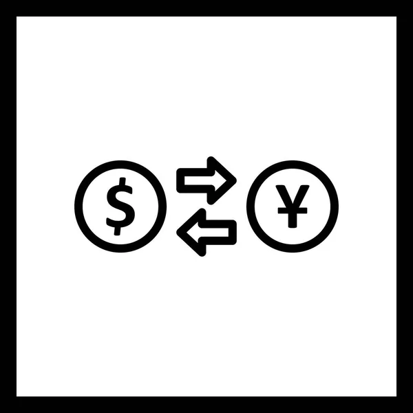 Illustrazione Icona del tasso di cambio — Foto Stock