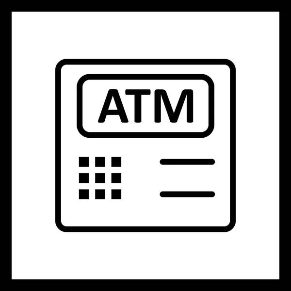 插图 Atm 机器图标 — 图库照片