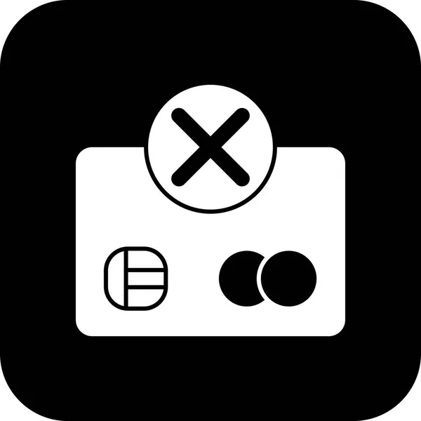 Illustratie betalings foutpictogram — Stockfoto