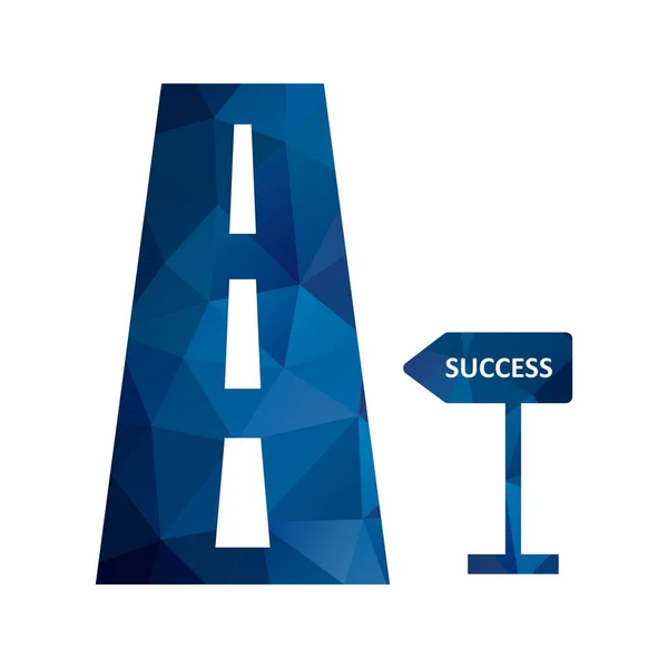 Illustration  Road to success Icon — Stock Photo, Image