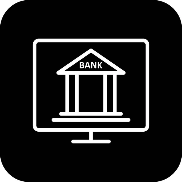 Illustration Internet-Banking-Ikone — Stockfoto