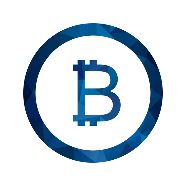 Illustration Bitcoin ikon — Stockfoto