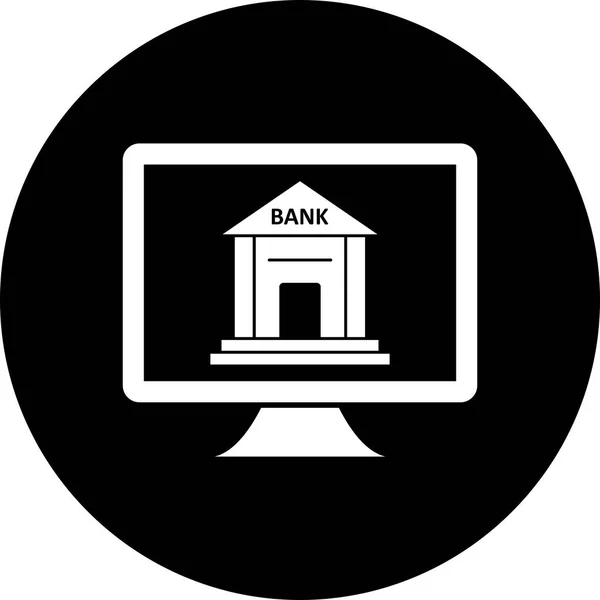 Ilustrace ikona internetového bankovnictví — Stock fotografie