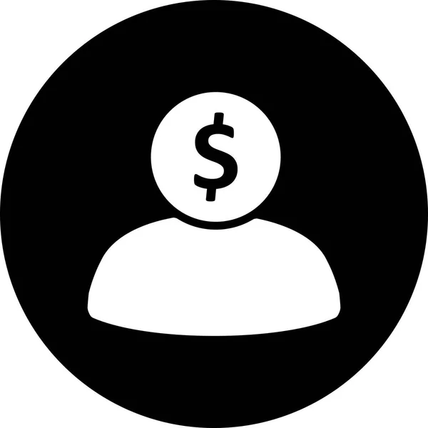 Illustration Banker Icon — Stock Photo, Image