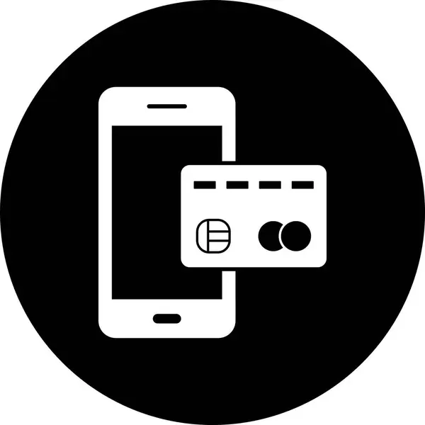 Ilustracja bankowość mobilna ikona — Zdjęcie stockowe