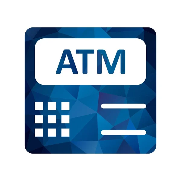 Ilustrace ikony počítače ATM — Stock fotografie