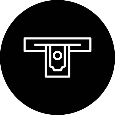 İllüstrasyon Nakit para çekme Simgesi  