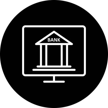 İllüstrasyon İnternet Bankacılığı Simgesi  