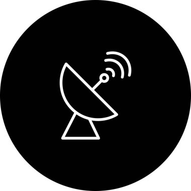 İllüstrasyon Uydu Çanak Simgesi