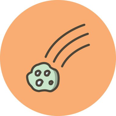 İllüstrasyon Düşen Göktaşı Simgesi