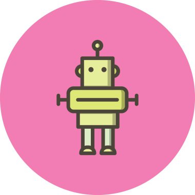 İllüstrasyon Robot Simgesi