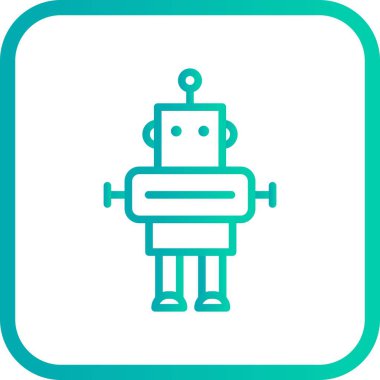 İllüstrasyon Robot Simgesi