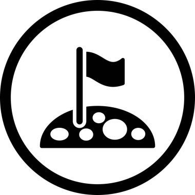 Ay Simgesinde İllüstrasyon Bayrağı