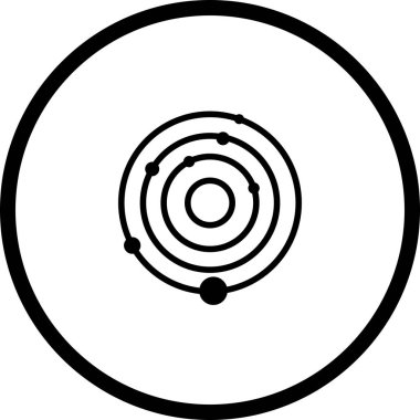 İllüstrasyon Güneş Sistemi Simgesi