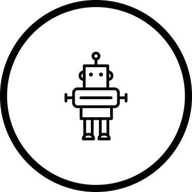 İllüstrasyon Robot Simgesi