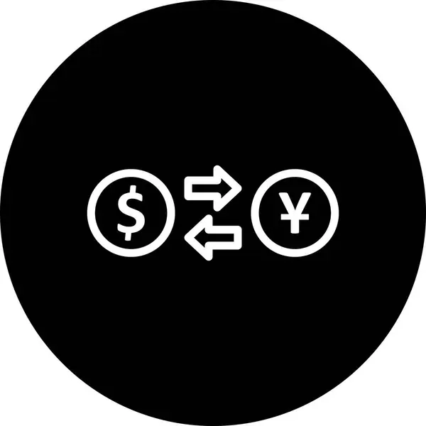 Obrázek směnného kurzu – ikona — Stock fotografie