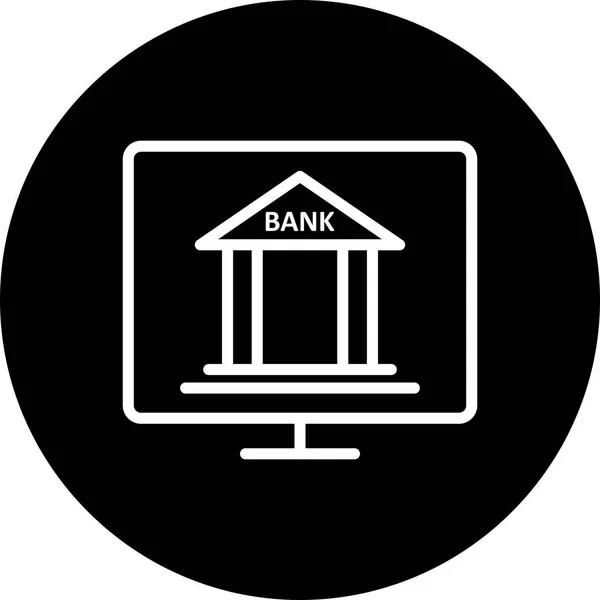 Illustration Internet Banking ikon — Stockfoto