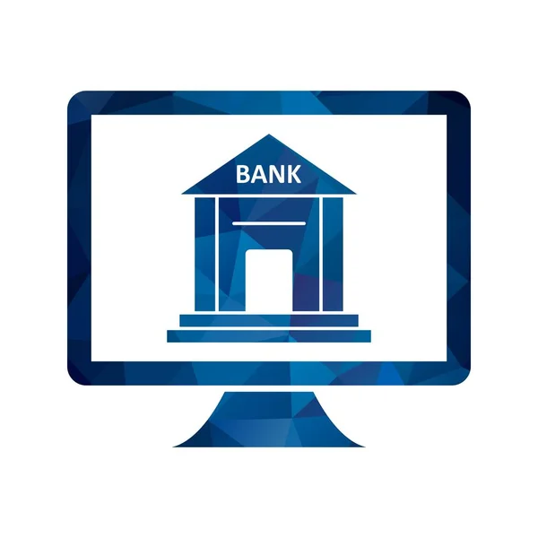 Ilustración Banca por Internet Icono — Foto de Stock