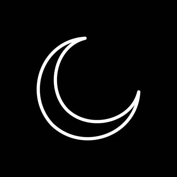 Illustratie nieuwe maan pictogram — Stockfoto