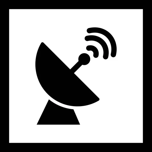 Ilustrace satelitní Parabicová ikona — Stock fotografie