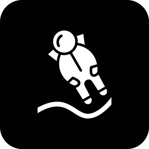 Illustration Astronout landnings ikon — Stockfoto