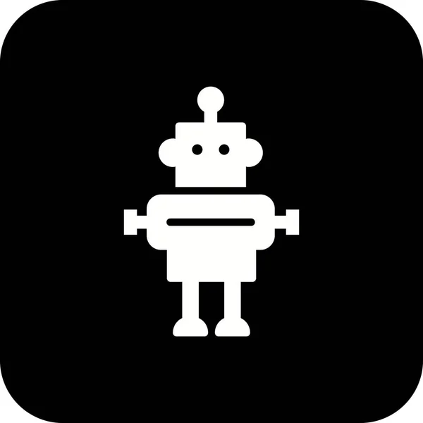 Ikon för illustration robot — Stockfoto