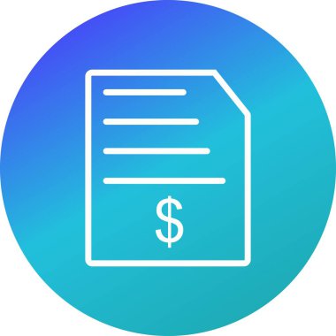 İllüstrasyon Fatura Simgesi