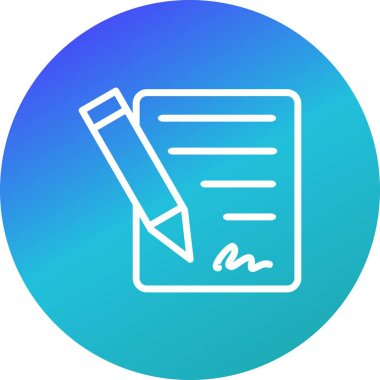 İllüstrasyon Sözleşme Simgesi