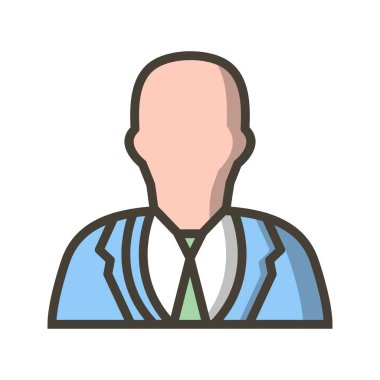 İllüstrasyon İşadamı Simgesi