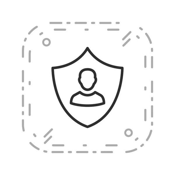 Ilustração Business Protection Icon — Fotografia de Stock