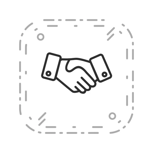 Ilustração Handshake Ícone — Fotografia de Stock