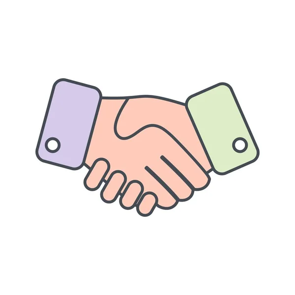Icono de Ilustración Handshake — Foto de Stock